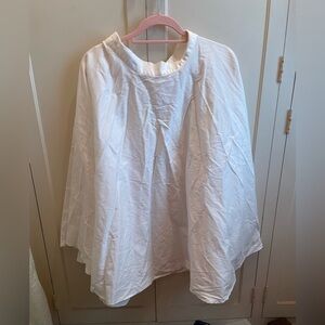 Vivien of Holloway white cotton swing circle skirt